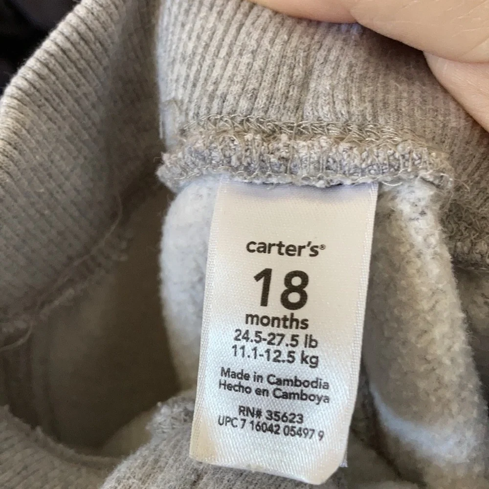 Carters 18 month cargo style sweat joggers